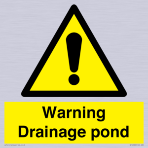 Warning Drainage pond